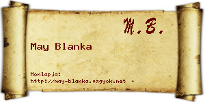 May Blanka névjegykártya